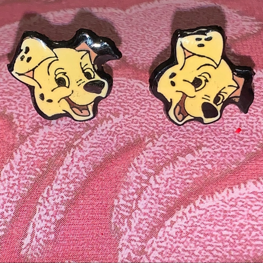 Vintage Disney 101 Dalmatians Dalmatian Earrings